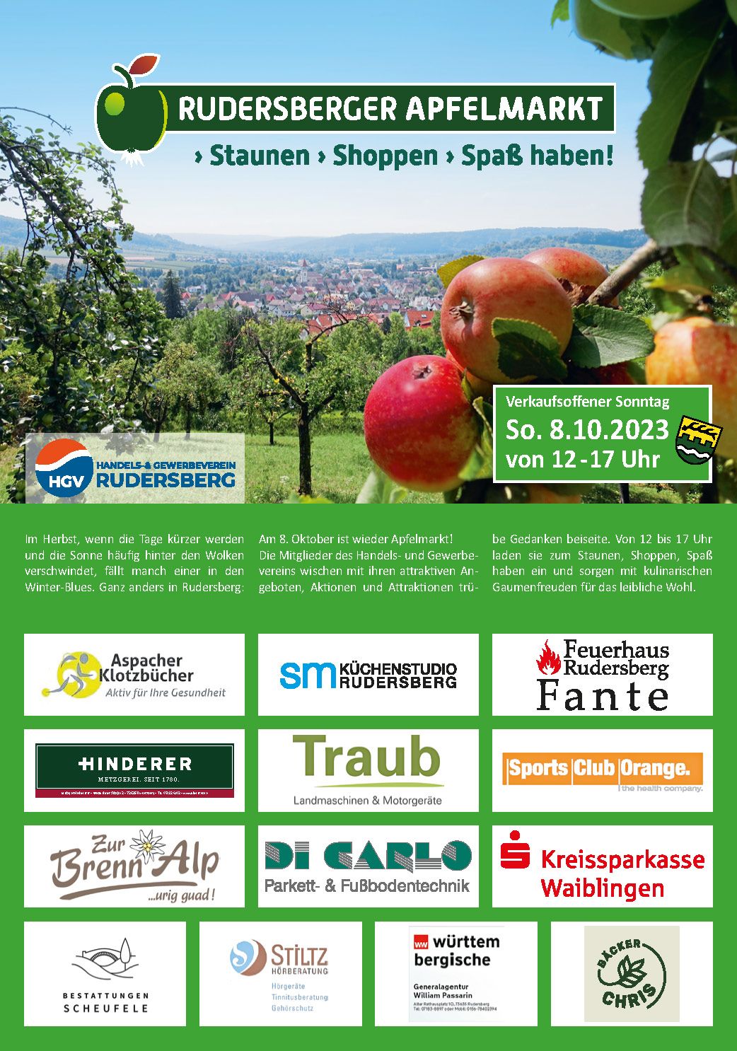Rudersberger Apfelmarkt 2023